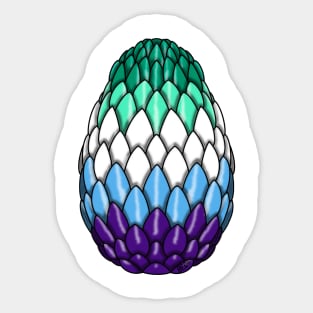 Gay Pride Dragon Egg Sticker